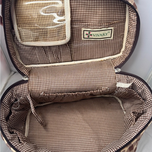 Brown Checkered Women's Bag - Picture 5 of 5